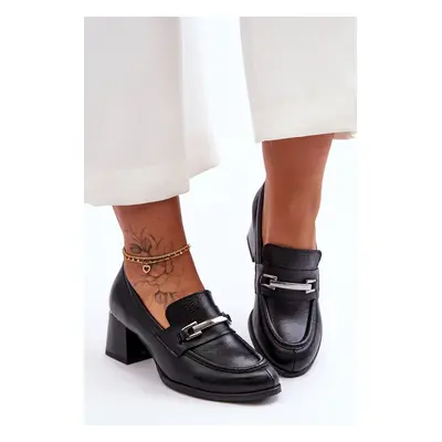 Comfortable leather pumps black Damira