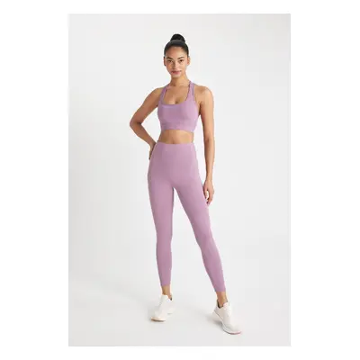 DEFACTO Fit Printed Waist-Wrapping Sports Basic Leggings