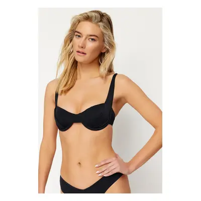 Trendyol Black Balconet Push Up Bikini Top