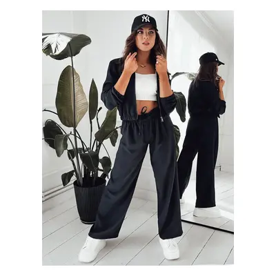 Women's wide trousers MADDIE black Dstreet