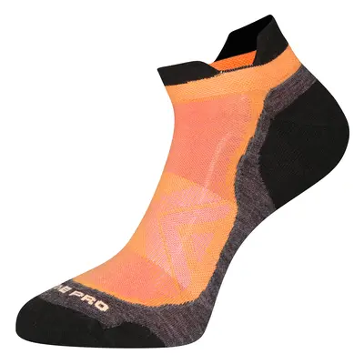 Merino wool ankle socks ALPINE PRO WERDE neon salmon