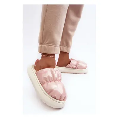 Shiny Women's Slippers Pink Big Star