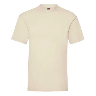 Beige Men's T-shirt Valueweight Fruit of the Loom