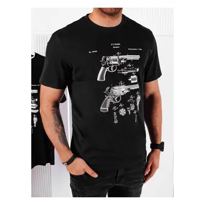 Men's T-shirt with black Dstreet print