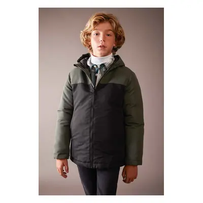 DEFACTO Boy's Water Repellent Hooded Coat