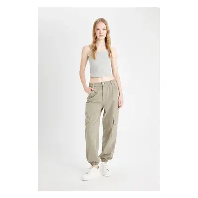 DEFACTO Cool Cargo Jogger Normal Waist Gabardine Trousers