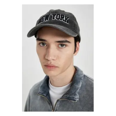 DEFACTO Unisex Embroidered Woven Baseball Basketball Cap