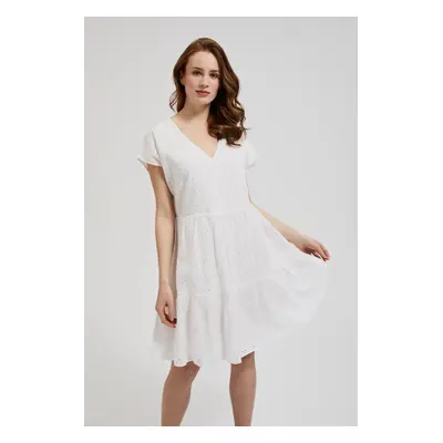 Women's romantic dress MOODO - white