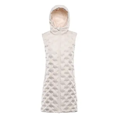 Women's vest with membrane ALPINE PRO GURFA pastel parchment