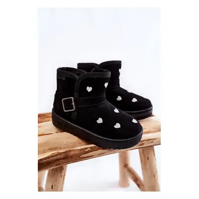 Big Star KK374243 Black children's snow boots