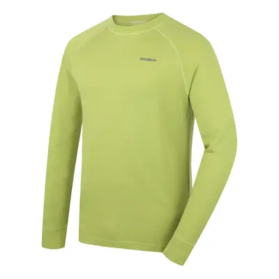 Men's merino sweatshirt HUSKY Aron bright green