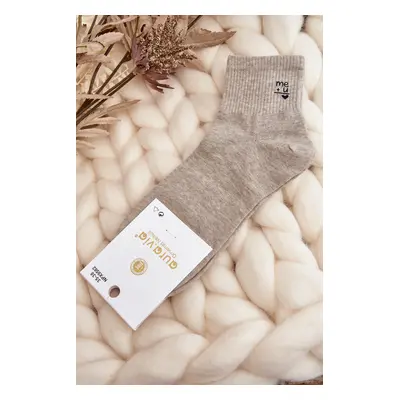 Women's cotton socks grey