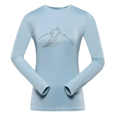 Women's quick-drying T-shirt ALPINE PRO LOUSA aquamarine variant pa