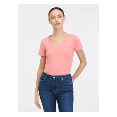 Pink Women's T-Shirt Guess - Women