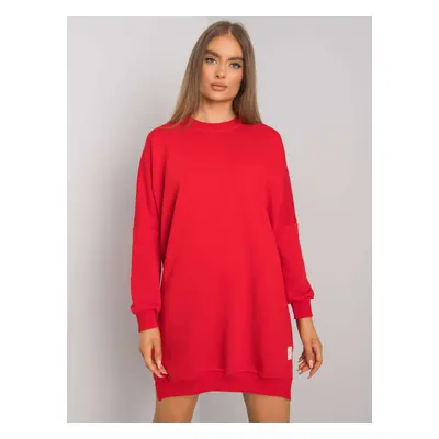 RUE PARIS Women's Red Cotton Dress