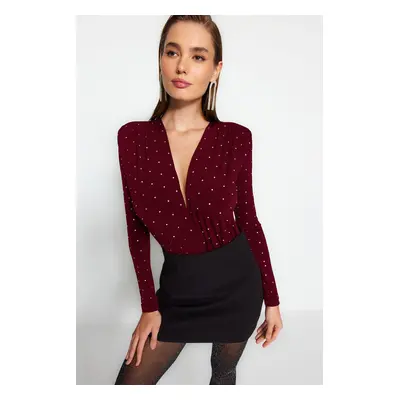 Trendyol Burgundy Stone Body