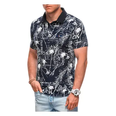 Edoti Printed Men's Polo Shirt