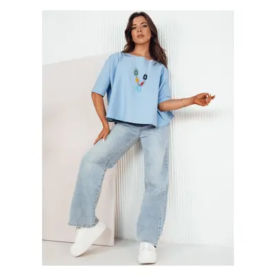 Women's oversize blouse BULS blue Dstreet