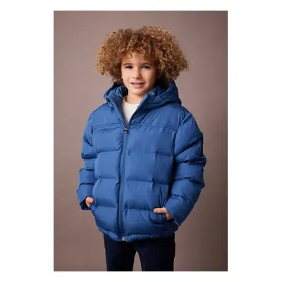 DEFACTO Boy's Water Repellent Hooded Puffer Jacket