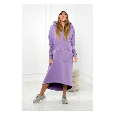 Insulated dress with hood purple