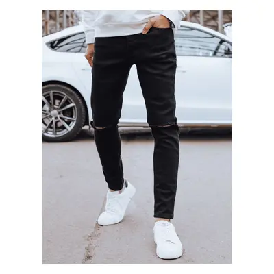 Men's Black Denim Dstreet Pants