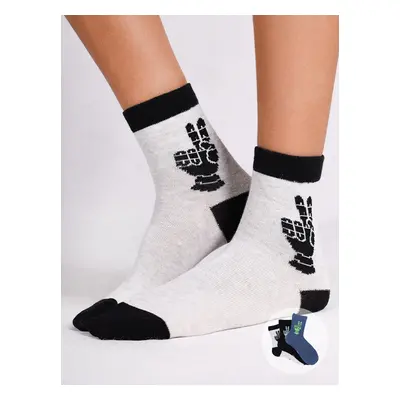 Yoclub Kids's Boys' Socks Patterned 3-Pack SKA-0157C-A100