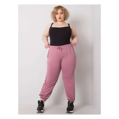 Dark pink sweatpants Ainhoa plus size