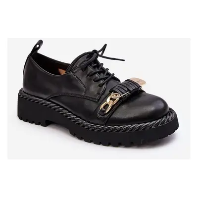 Women's Leather Shoes D&A Black