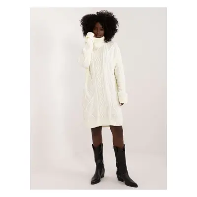 Ecru Knitted Dress