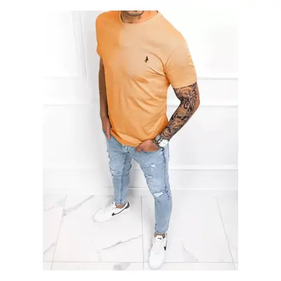 Basic orange men's T-shirt Dstreet