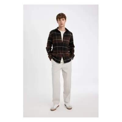 DEFACTO Wide Straight Gabardine Trousers