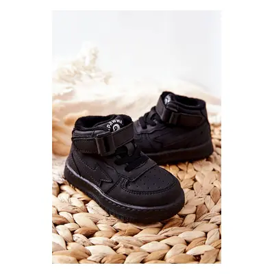 Children's high insulated shoes black clafi