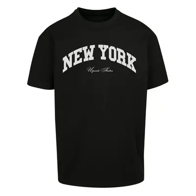 Oversize New York College T-Shirt Black