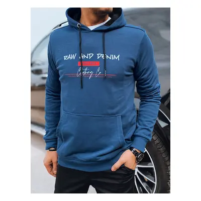 Men's blue sweatshirt with Dstreet print