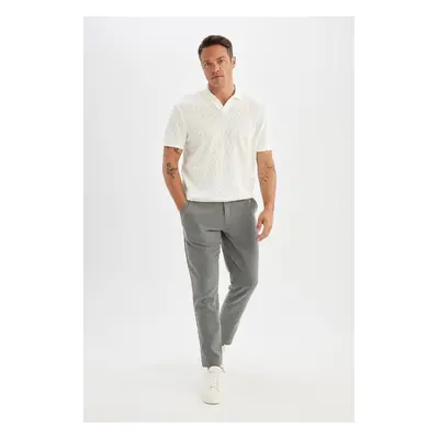 DEFACTO Tailored Fit Straight Leg All-Way Stretch Trousers