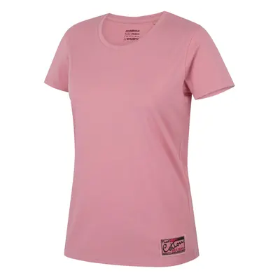 Women's cotton T-shirt HUSKY Tee Base pink