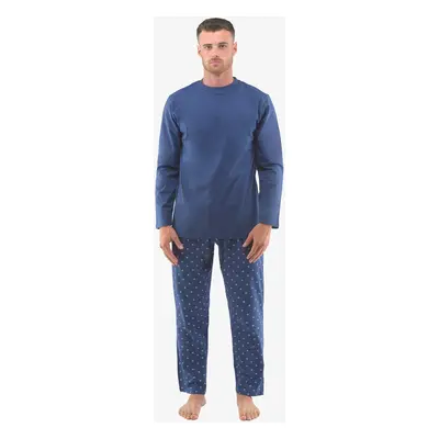 Men's pajamas Gino oversized blue (79129)