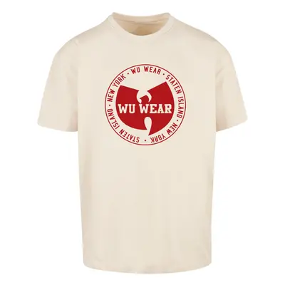 Men's T-shirt WU Wear Circle Logo Oversize sand