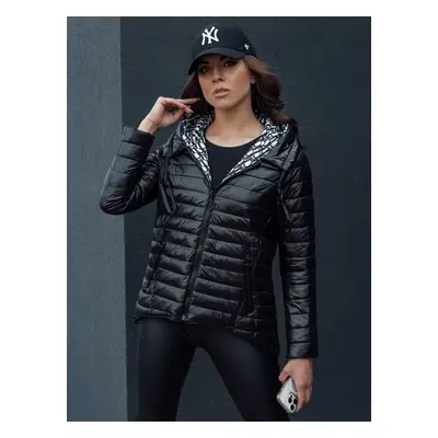 Women's reversible transitional jacket JIMA black Dstreet