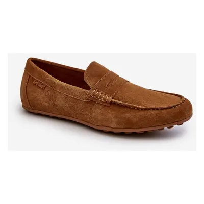 Men's Suede Loafers Big Star Camel