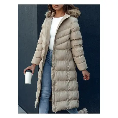 Women's winter coat LUXWARM beige Dstreet