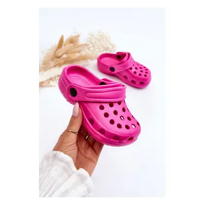 Kids Foam Crocs Slides Pink Percy