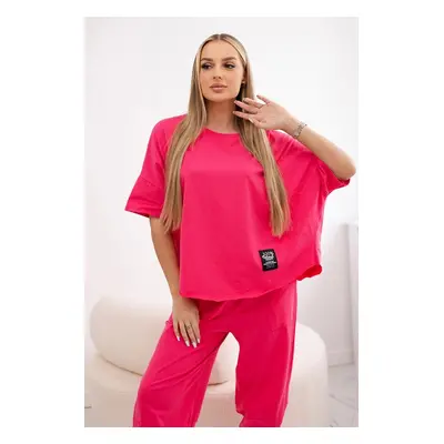 Women's set T-shirt + pants - pink