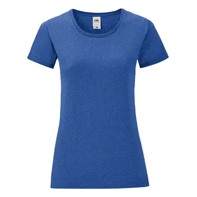 Blue Iconic women's t-shirt in combed cotton Fruit of the Loom