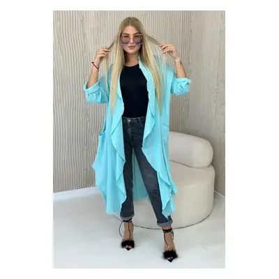 Mint linen coat