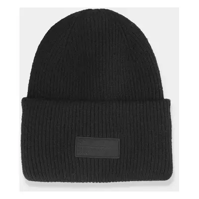 Women's winter hat with logo 4F black