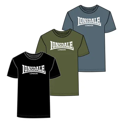 Lonsdale Men's t-shirt regular fit triple pack