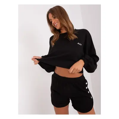 Black two-piece tracksuit