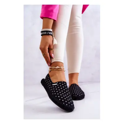 Women's Fashion Espadrilles Polka Dots Big Star - Black