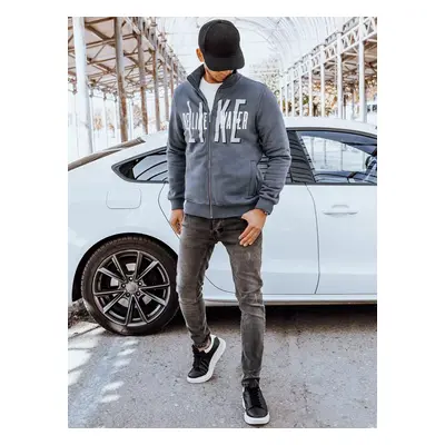 Dark grey men's Dstreet zip-up sweatshirt